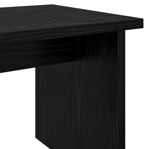 Sko skab med hylde med opbevaring 2 stk Sort eg Konstrueret træ