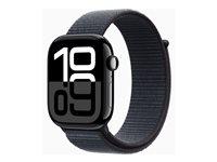 Apple Watch Series 10 (GPS) 46 mm – jet sort aluminium med sportsløkke (Blæk) billede