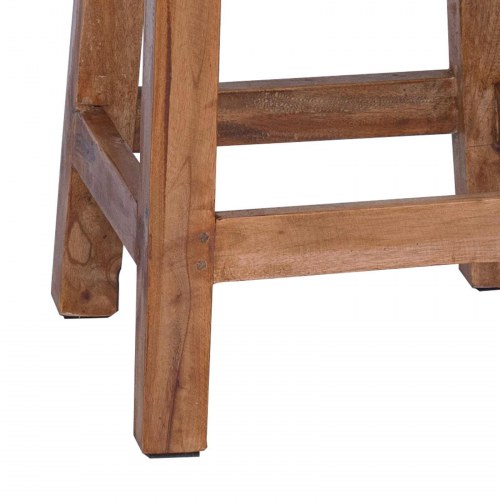 Taburet Naturfarvet 30 x 30 x 47 cm Mahogni Træ