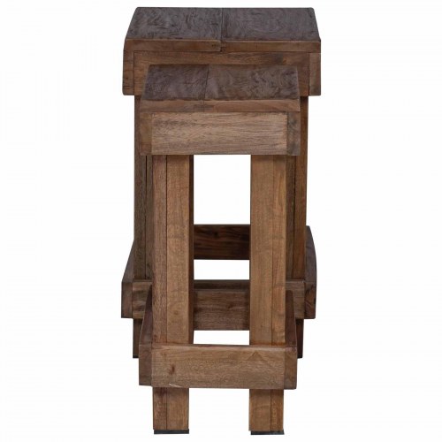 Planteholder 2 stk Brun 70 x 11 x 27 cm Mahogni Træ