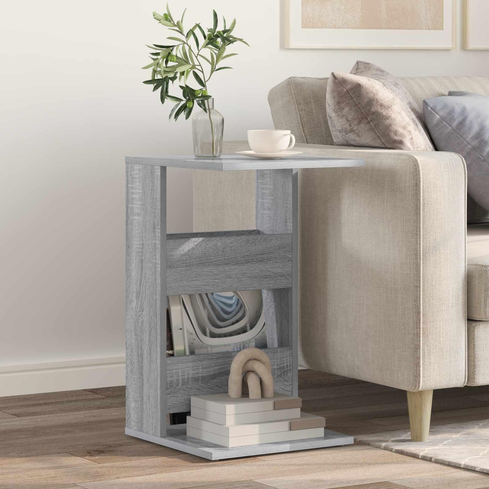 Sidebord Grå Sonoma 40 x 35 x 60,5 cm Konstrueret træ
