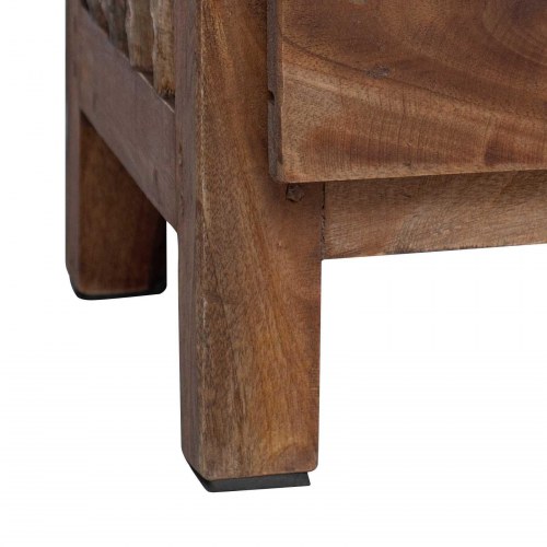 Sengebord med skuffe Brun 30 x 30 x 47 cm Solid genbrugs træ