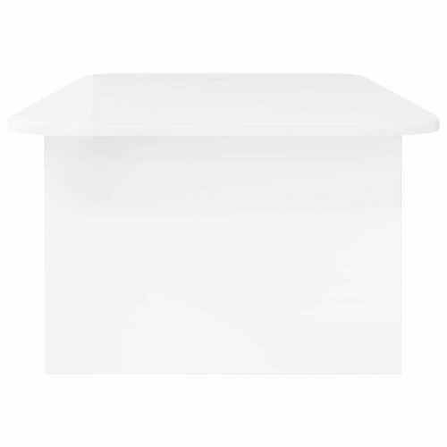 Sofabord Høj gloss hvid 93 x 53 x 33 cm Konstrueret træ