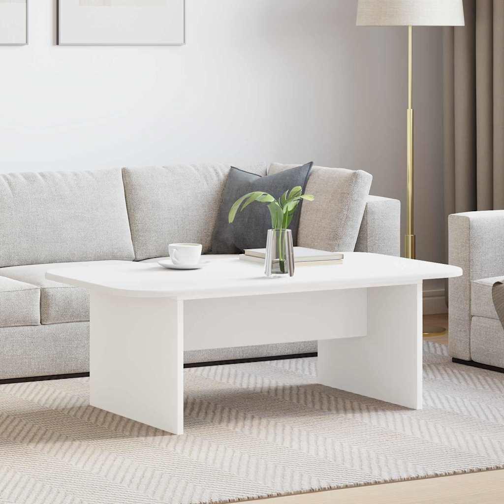 vidaXL Sofabord Hvid 93 x 53 x 33 cm Konstrueret træ
