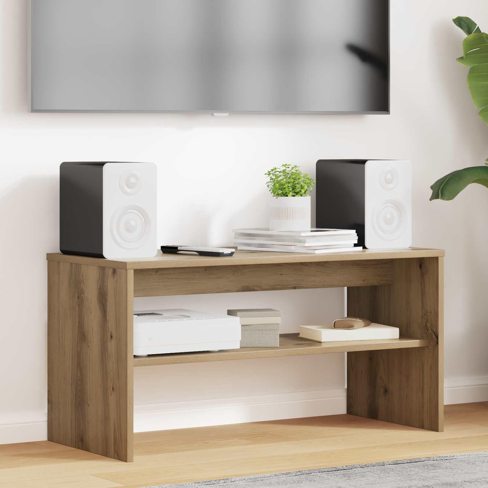 TV-skab Artisan Egetræ 80 x 35 x 40 cm Konstrueret træ