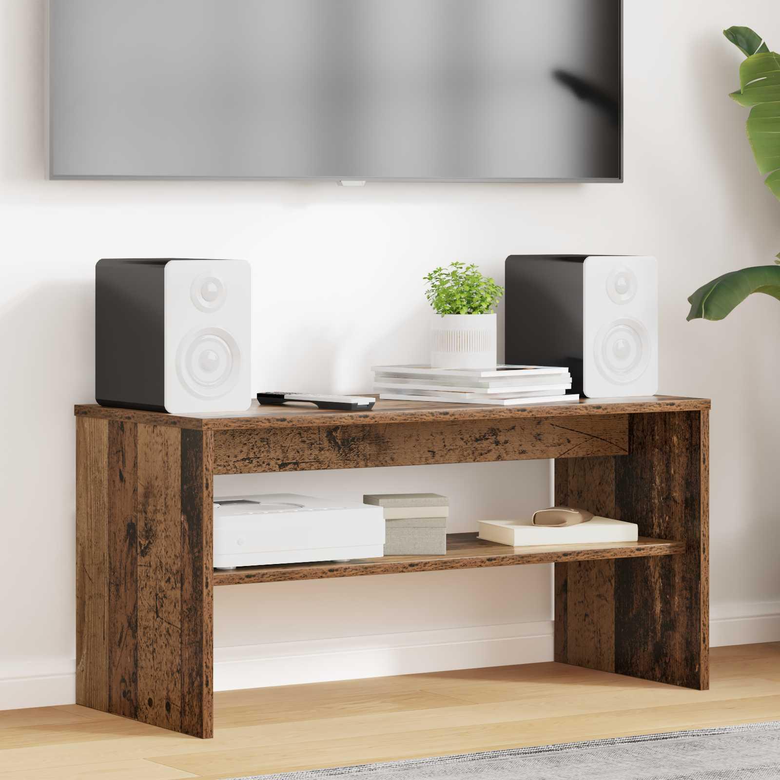 TV-skab Gammelt træ 80 x 35 x 40 cm Konstrueret træ