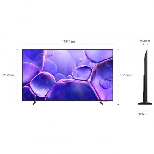 Samsung TU65U8005 65" 4K Ultra HD Smart TV (LED, HDR, QLED) - Sort