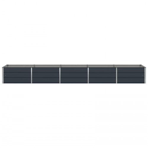 Plantekasse Antracit 400 x 80 x 45 cm Stål