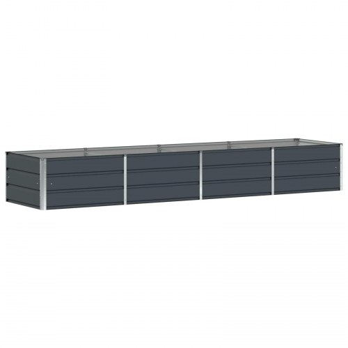 Plantekasse Antracit 320 x 80 x 45 cm Stål