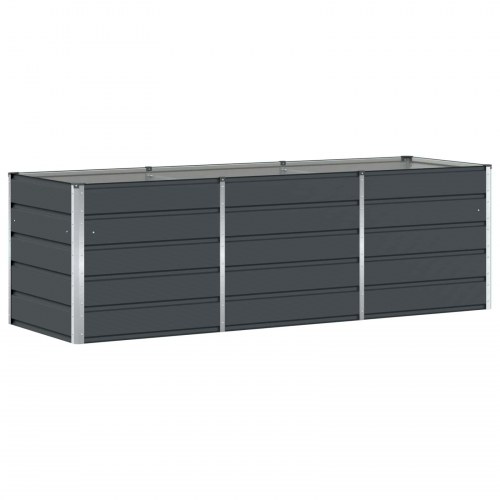 Plantekasse Antracit 240 x 80 x 75 cm Stål