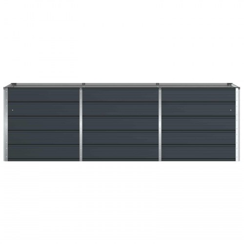 Plantekasse Antracit 240 x 80 x 75 cm Stål