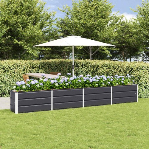 Plantekasse Antracit 320 x 40 x 45 cm Stål