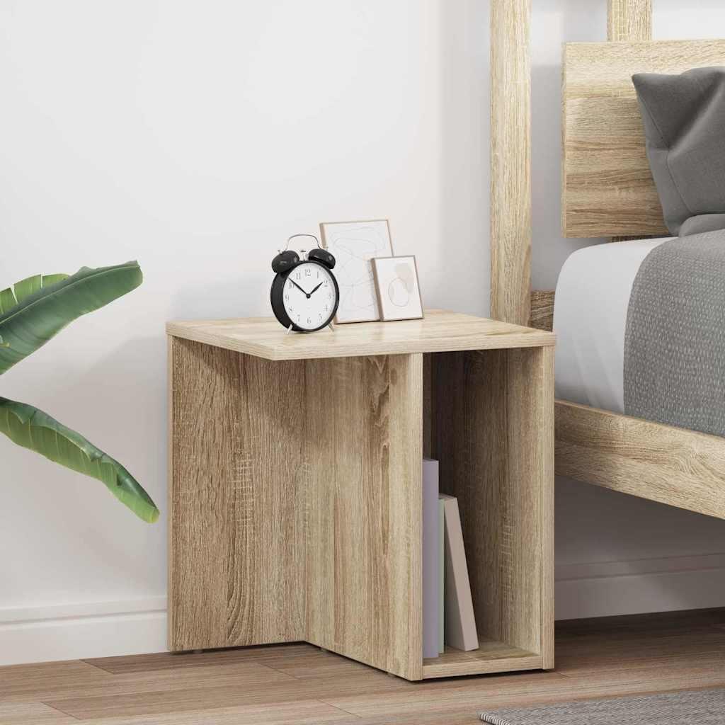 Endebord 2 stk Sonoma eg 37 x 32 x 40 cm Konstrueret træ