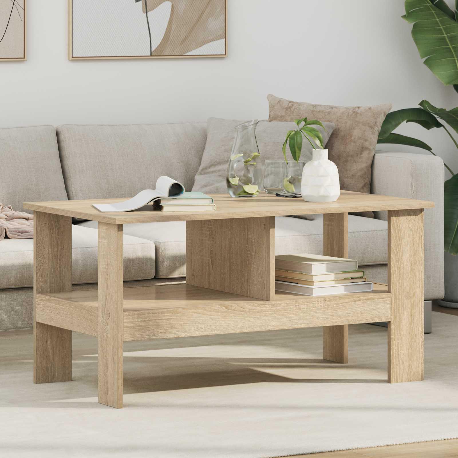 Sofabord Sonoma eg 90 x 50 x 45 cm Konstrueret træ