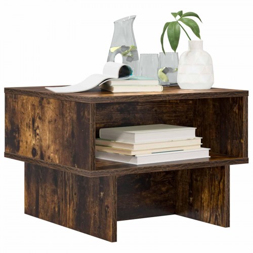Sofabord Røget eg 48 x 46 x 35 cm Konstrueret træ
