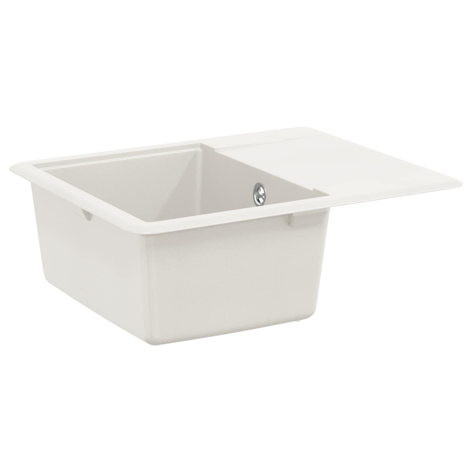 Vask Hvid 560 x 460 mm 80% Kvarts og 20% Resin
