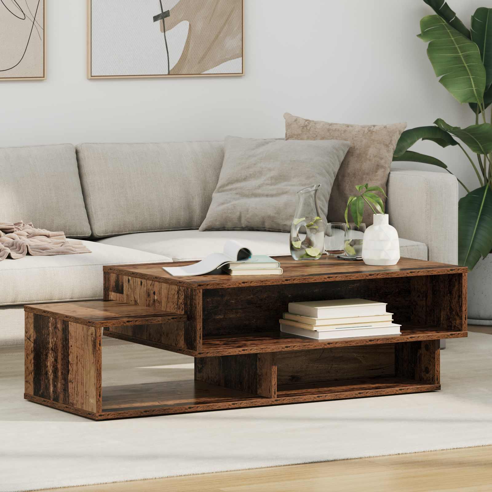 Sofabord Gammelt træ 105 x 50 x 32,5 cm Konstrueret træ