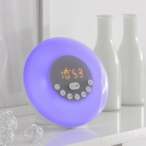 Sunrilk genopladeligt solopgangsvækkeur med højttaler (OUTLET A)