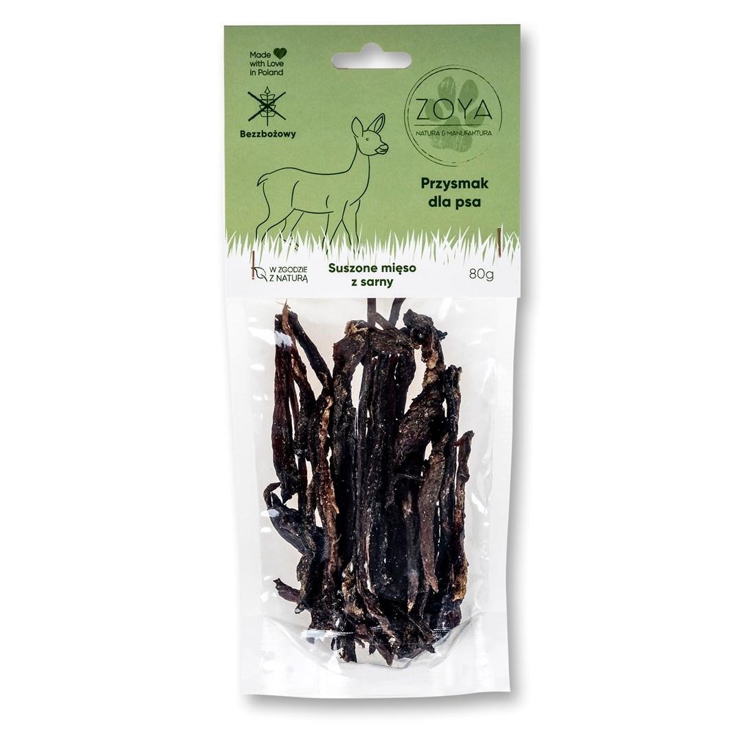 ZOYA tørret hjortekød – hundegodbid – 80 g