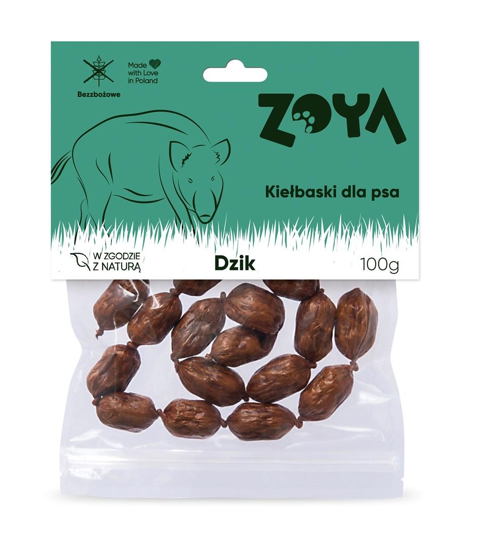 ZOYA hundesnacks – vildsvinepølser 100 g