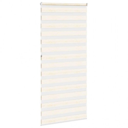 Zebragardin - marmorbeige 95×230 cm, stofbredde 90,9 cm, polyester