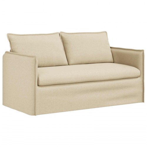 Sofa Creme 195 x 82 x 85 cm Metal
