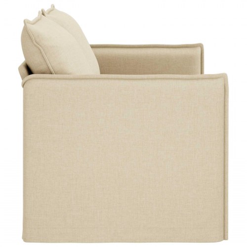 Sofa Creme 195 x 82 x 85 cm Metal