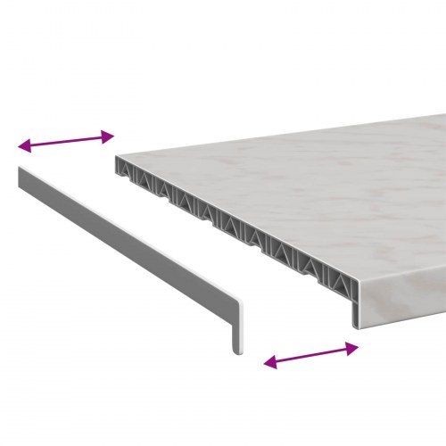 Vindueskarm Marmor Tekst -enure 140 x 50 x 4,5 cm