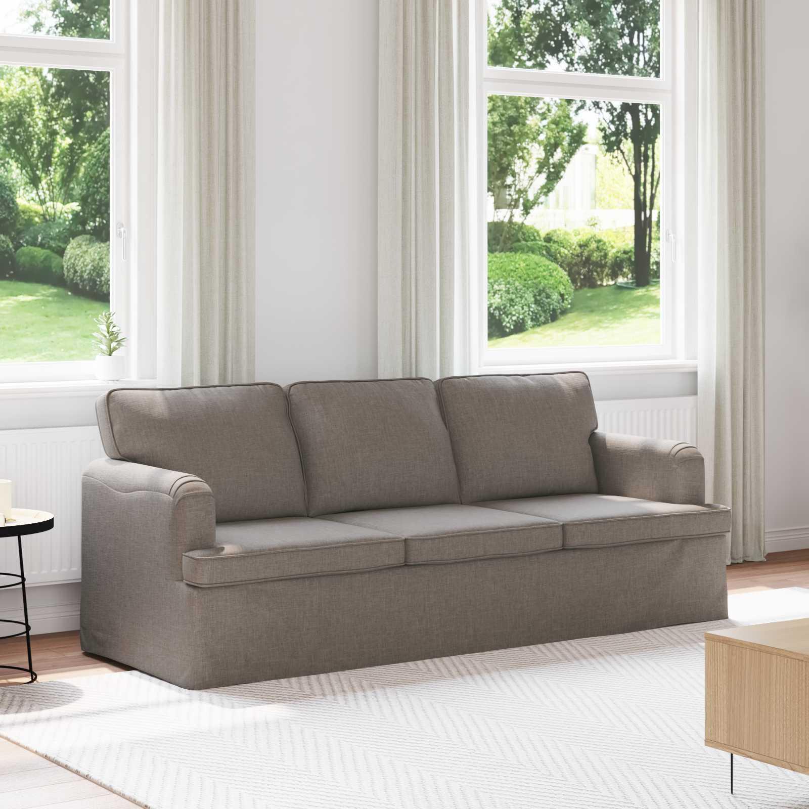 Sofa Gråbrun 142 x 80 x 85 cm Metal