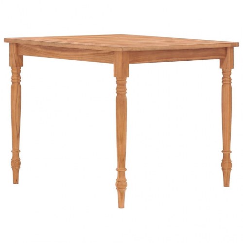 Batavia-bord 85x85x75 cm massivt teaktræ