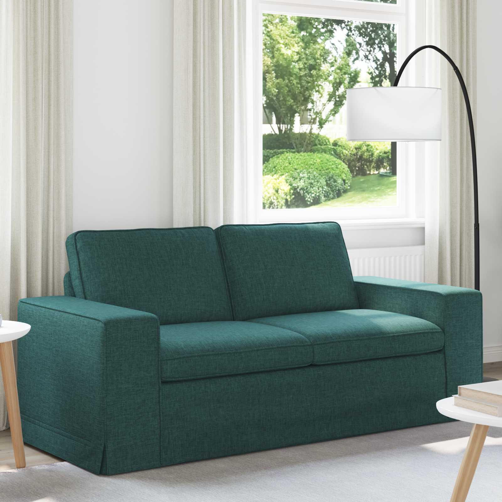 Sofa 103 X 80 X 82 Cm Stof - Mørkegrøn / 140 cm