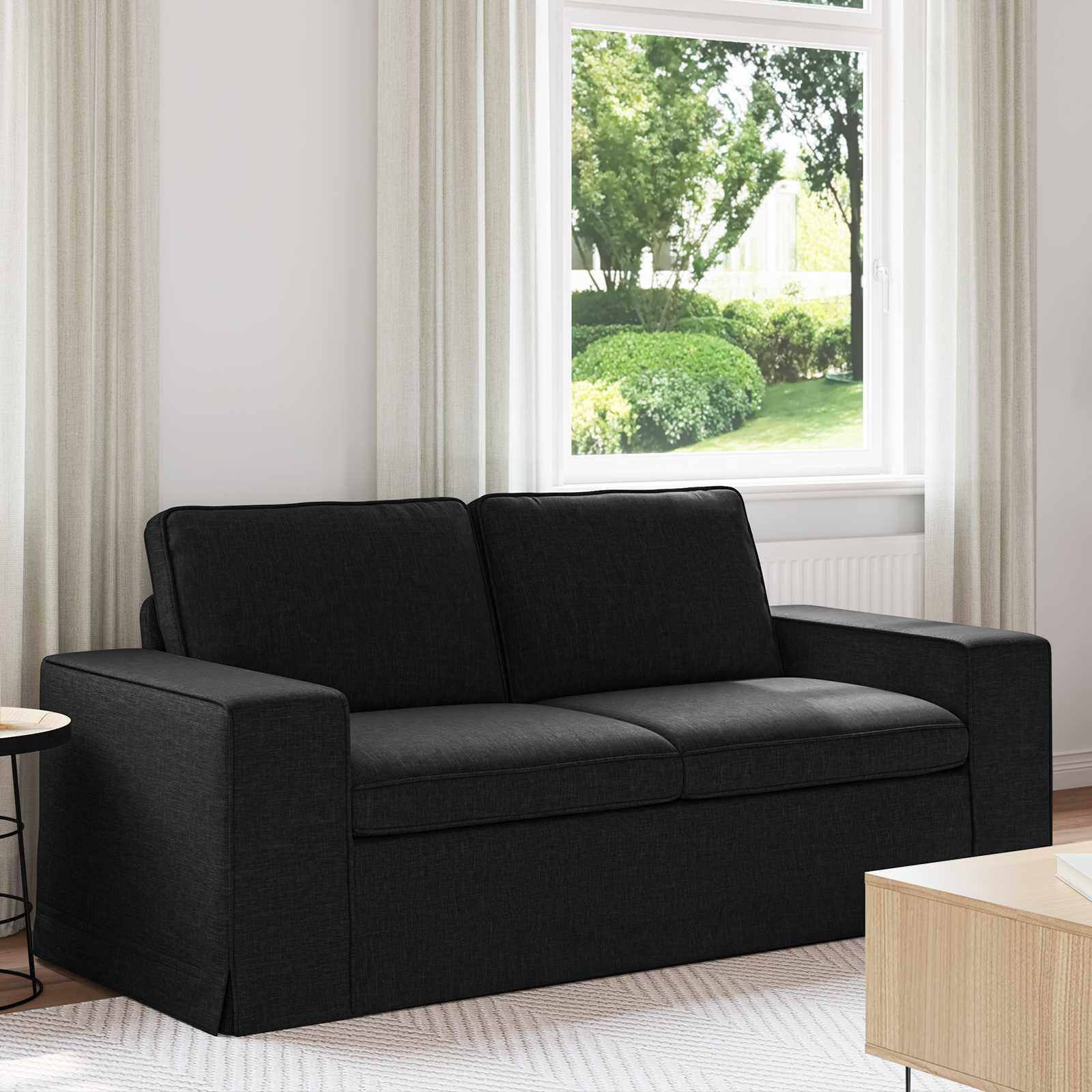 Sofa Sort 182 x 80 x 82 cm Metal