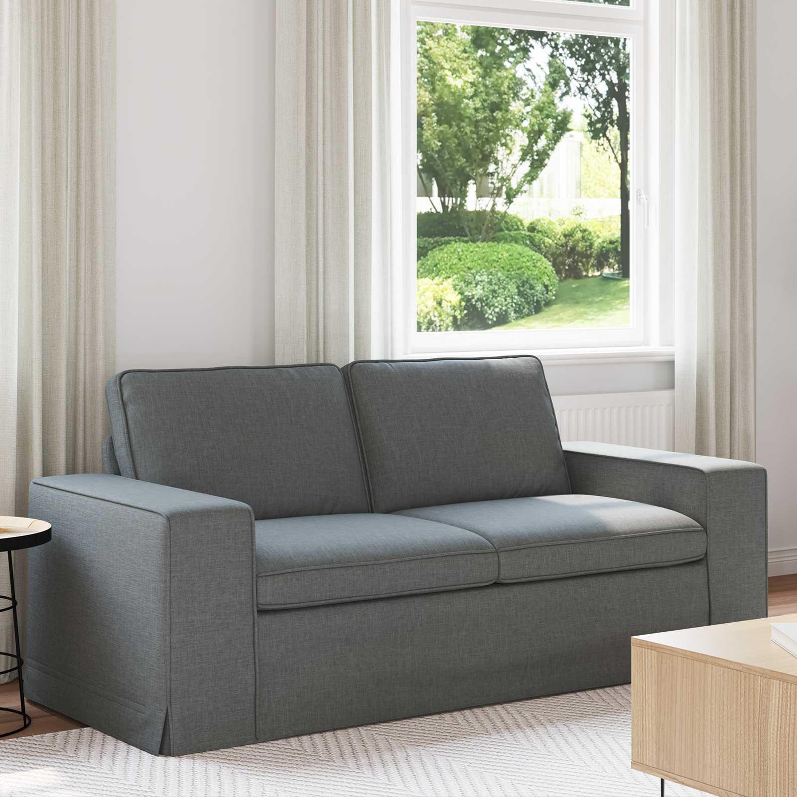 Sofa Mørkegrå 182 x 80 x 82 cm Metal