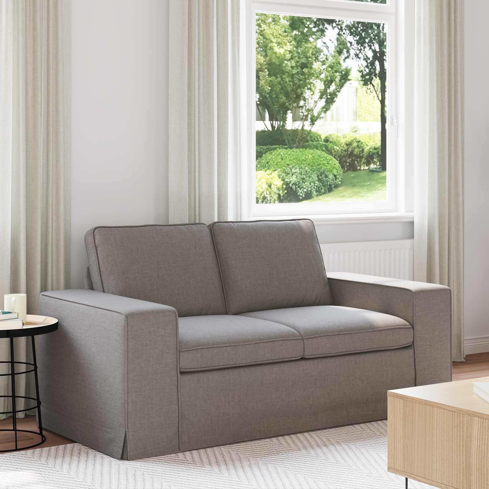 Sofa Gråbrun 162 x 80 x 82 cm Metal