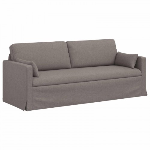 Sofa Gråbrun 198 x 78 x 80 cm Metal