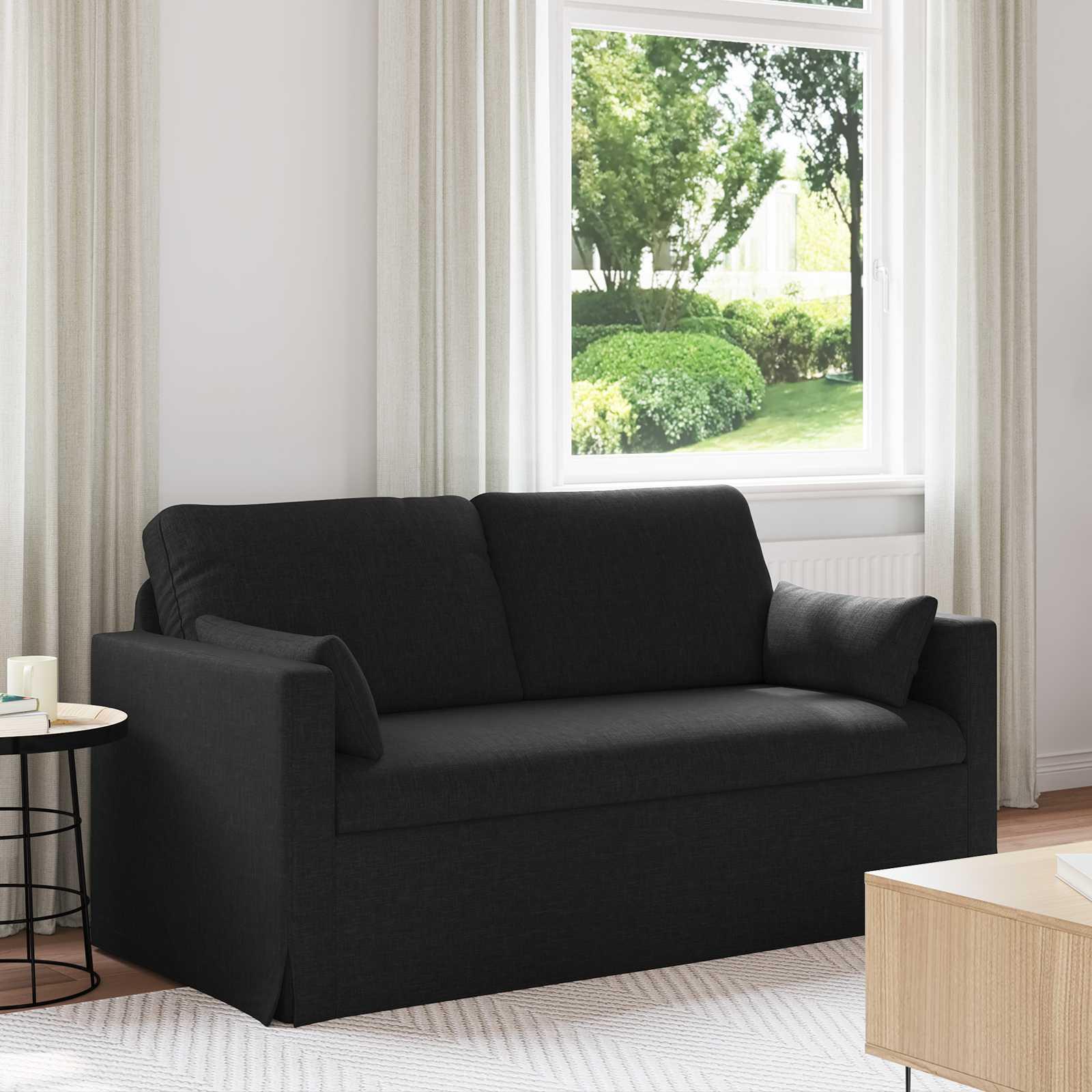 Sofa 78 X 78 X 80 Cm Stof - Sort / 140 cm