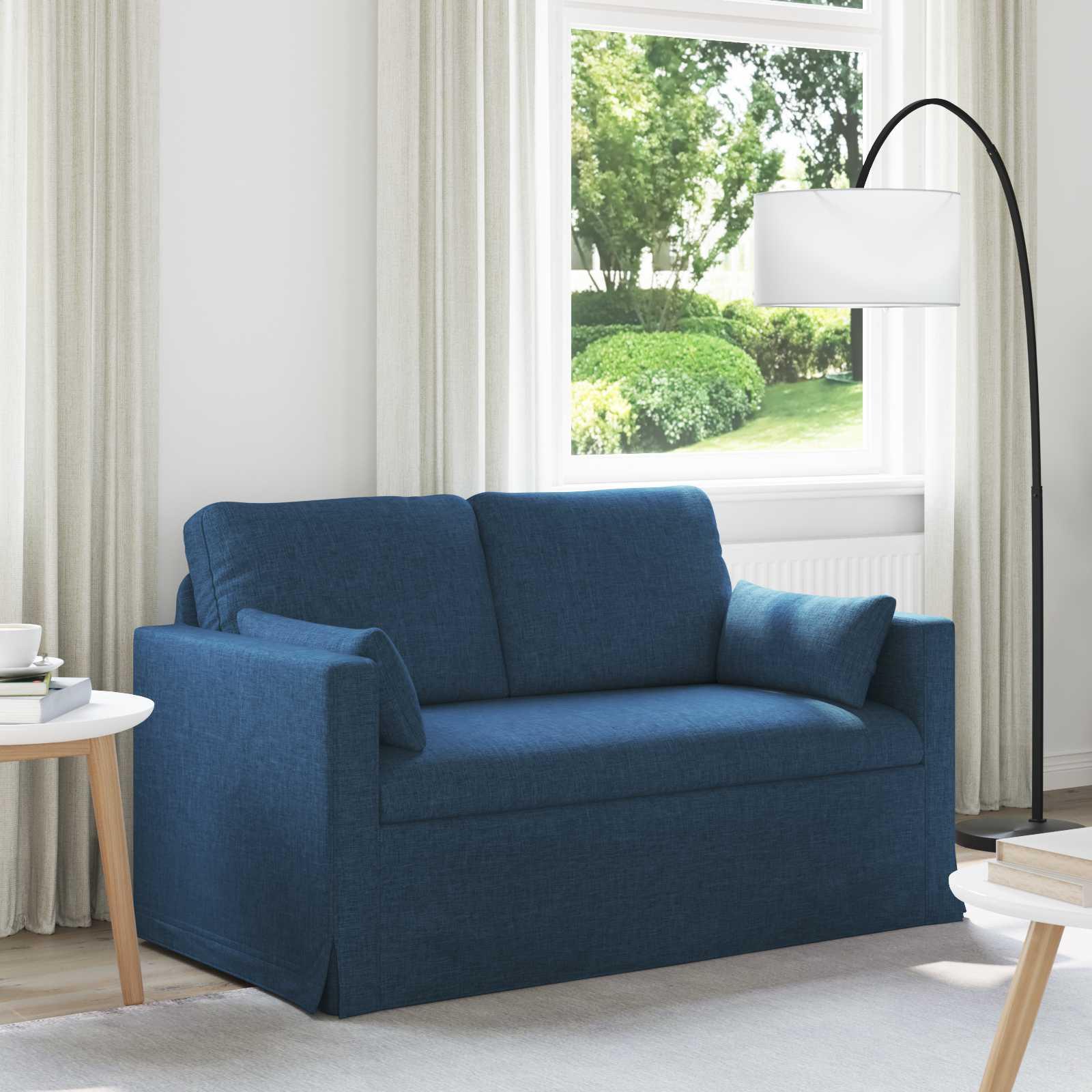 Sofa Blå 138 x 78 x 80 cm Metal