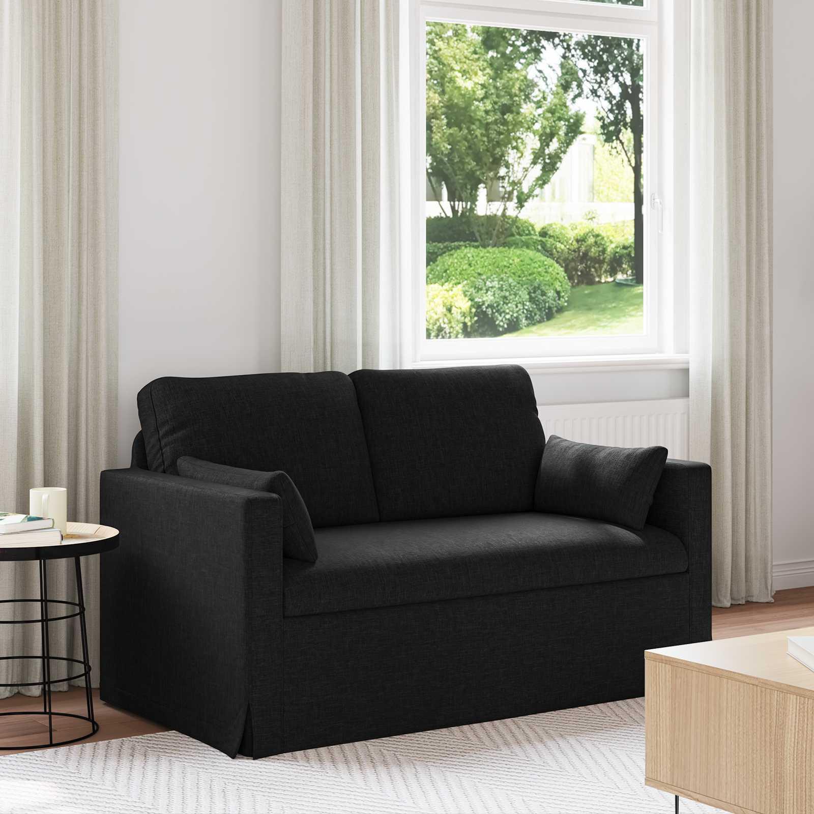 Sofa Sort 138 x 78 x 80 cm Metal