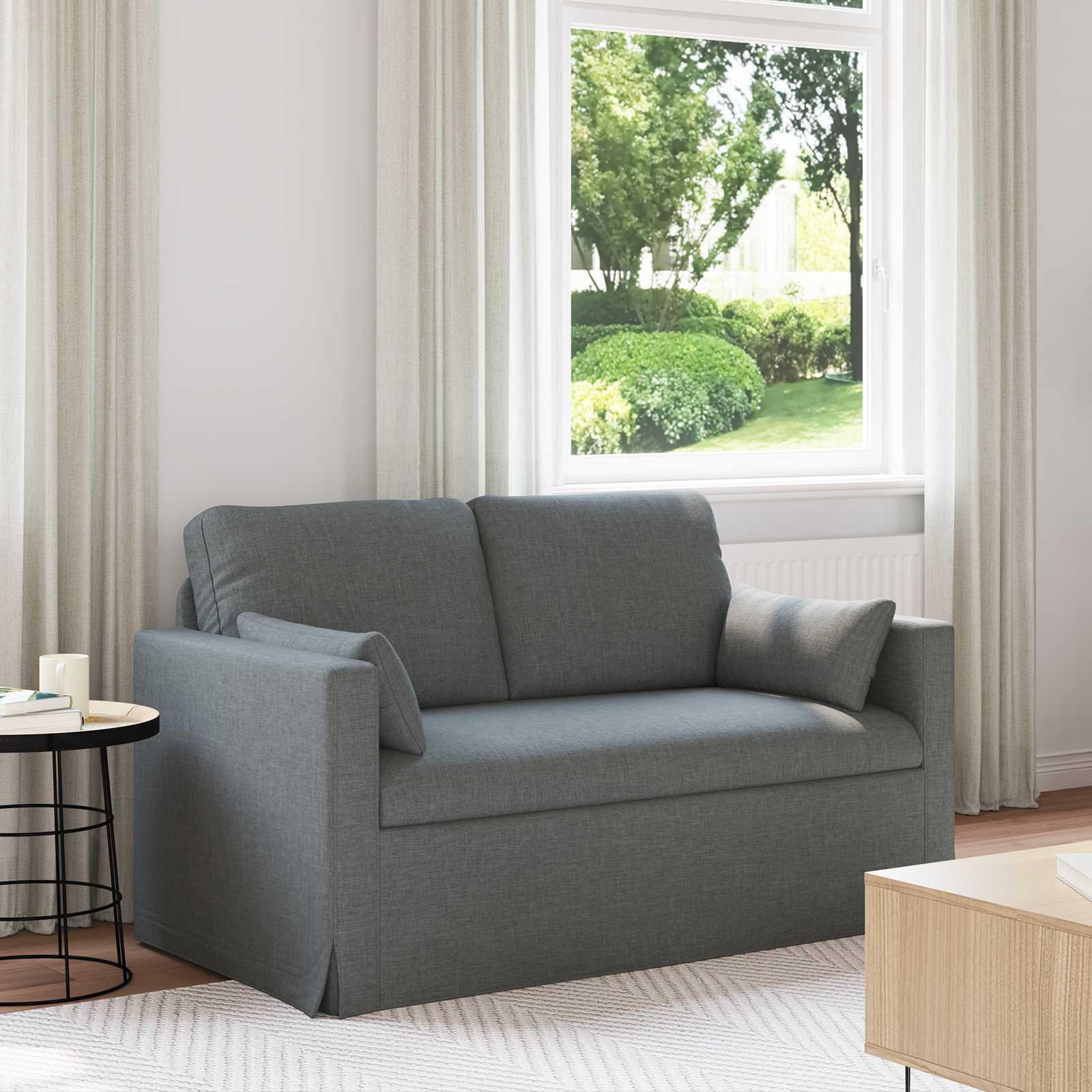 Sofa Mørkegrå 138 x 78 x 80 cm Metal