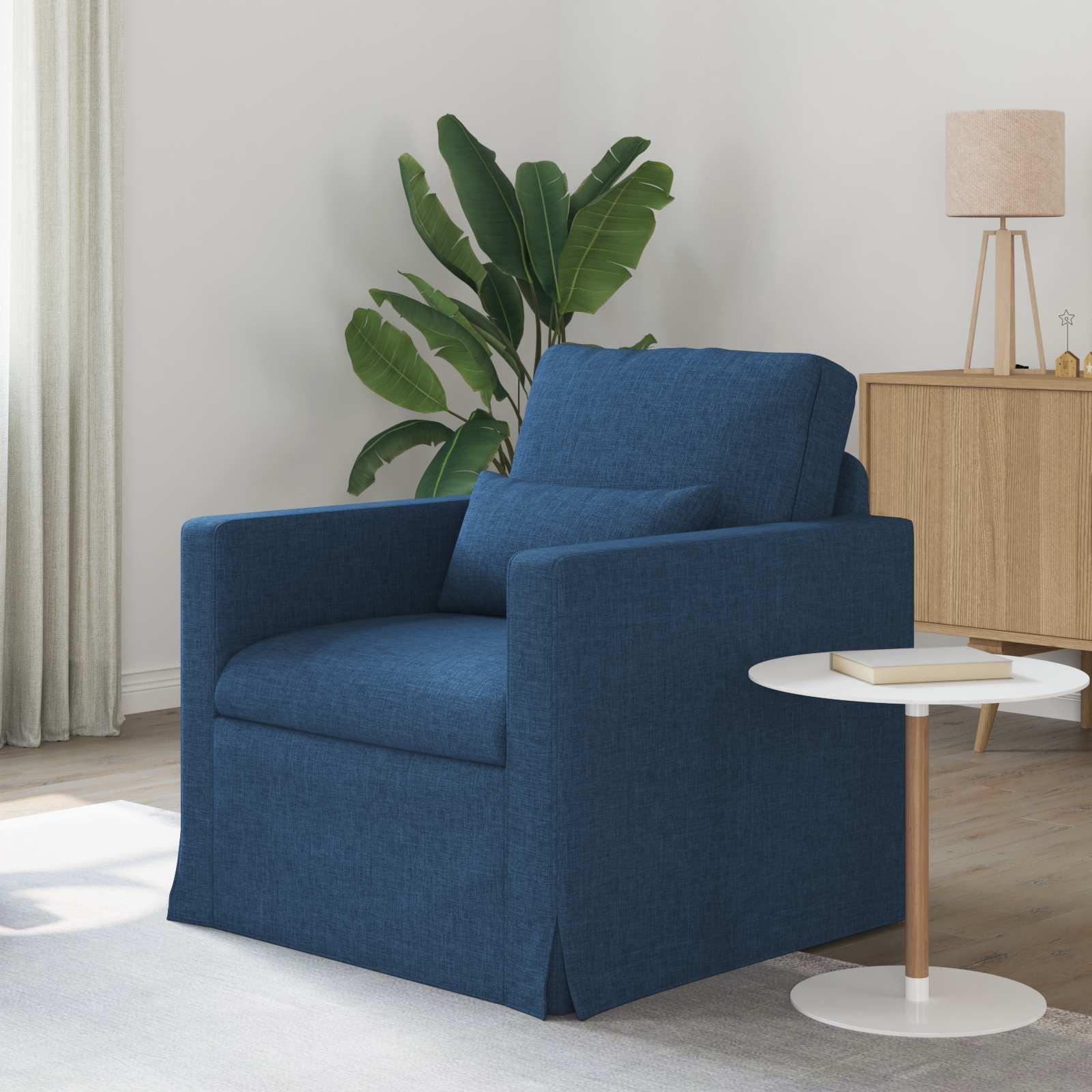 Sofa 78 X 78 X 80 Cm Stof - Blå / 60 cm