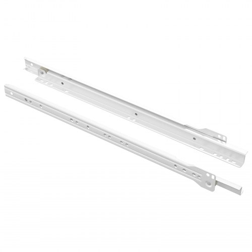 Skuffeskinne 2 stk Hvid 400 mm Stål