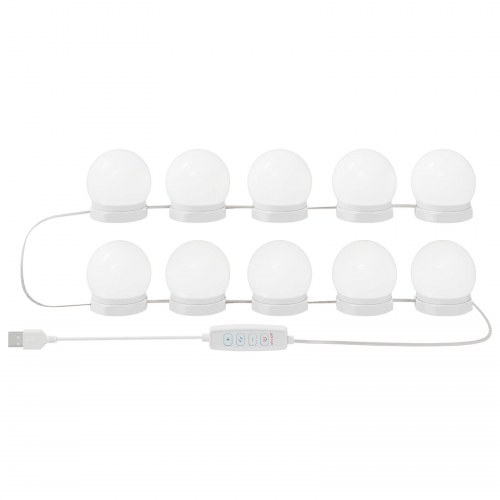 Spejl Lygter 12 stk Hvid 4.5 x 4.5 x 4.8 cm Plastik