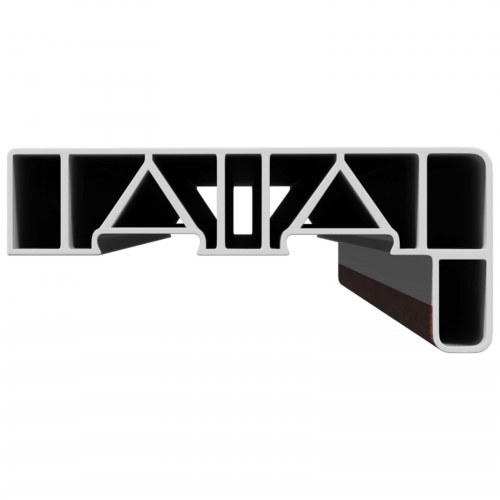 Vindueskarm Brun Træ 60 x 15 x 4,5 cm PVC blandet med UPVC