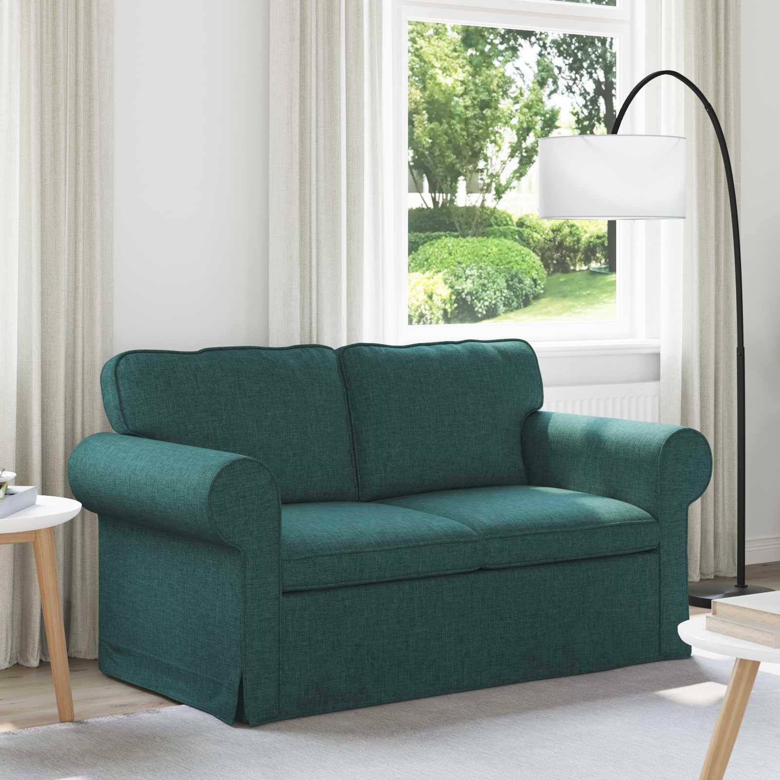 Sofa Mørkegrøn 215 x 82 x 80 cm Metal