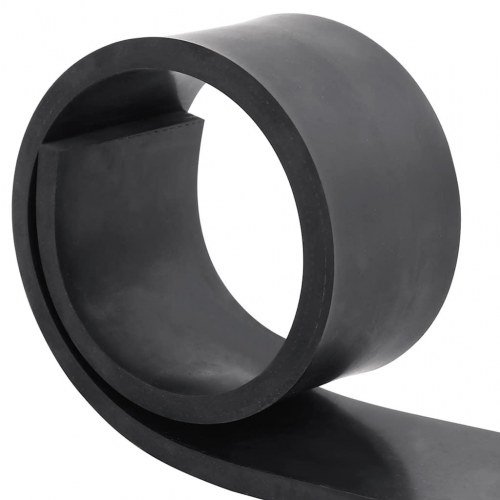 Gummikant til sneplov 80 x 10 x 1 cm - sort