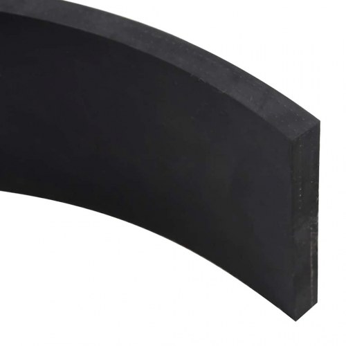 Gummikant til sneplov 80 x 10 x 1 cm - sort