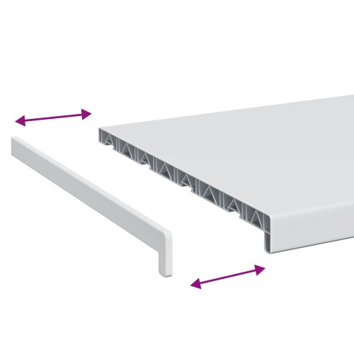 Vindueskarm Hvid 120 x 40 x 4,5 cm PVC blandet med UPVC