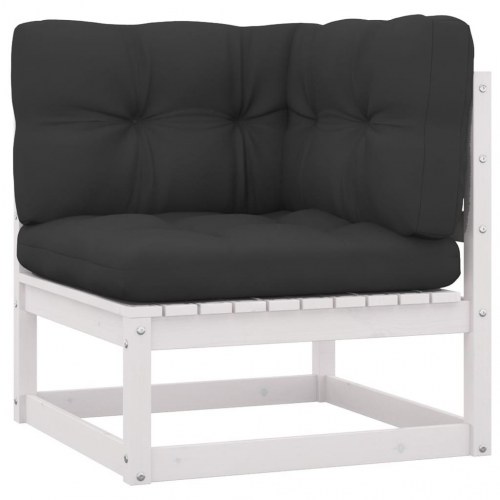 3-personers sofa med hynder massivt fyrretræ