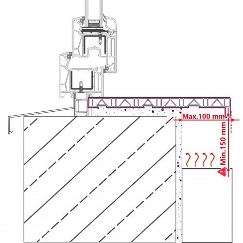 Vindueskarm Hvid 120 x 20 x 4,5 cm PVC blandet med UPVC