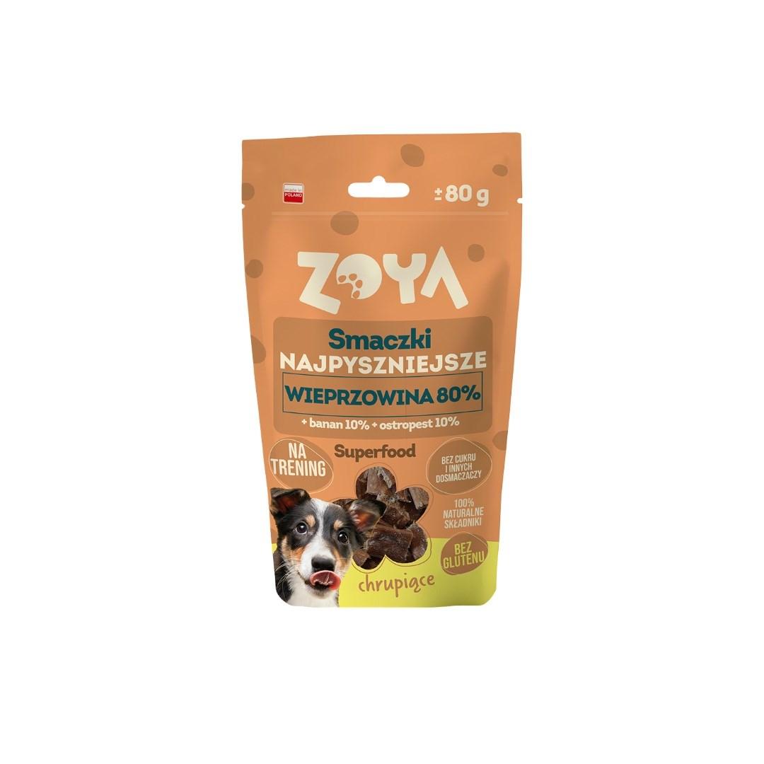 ZOYA lækre hundegodbidder – svin, 80 g